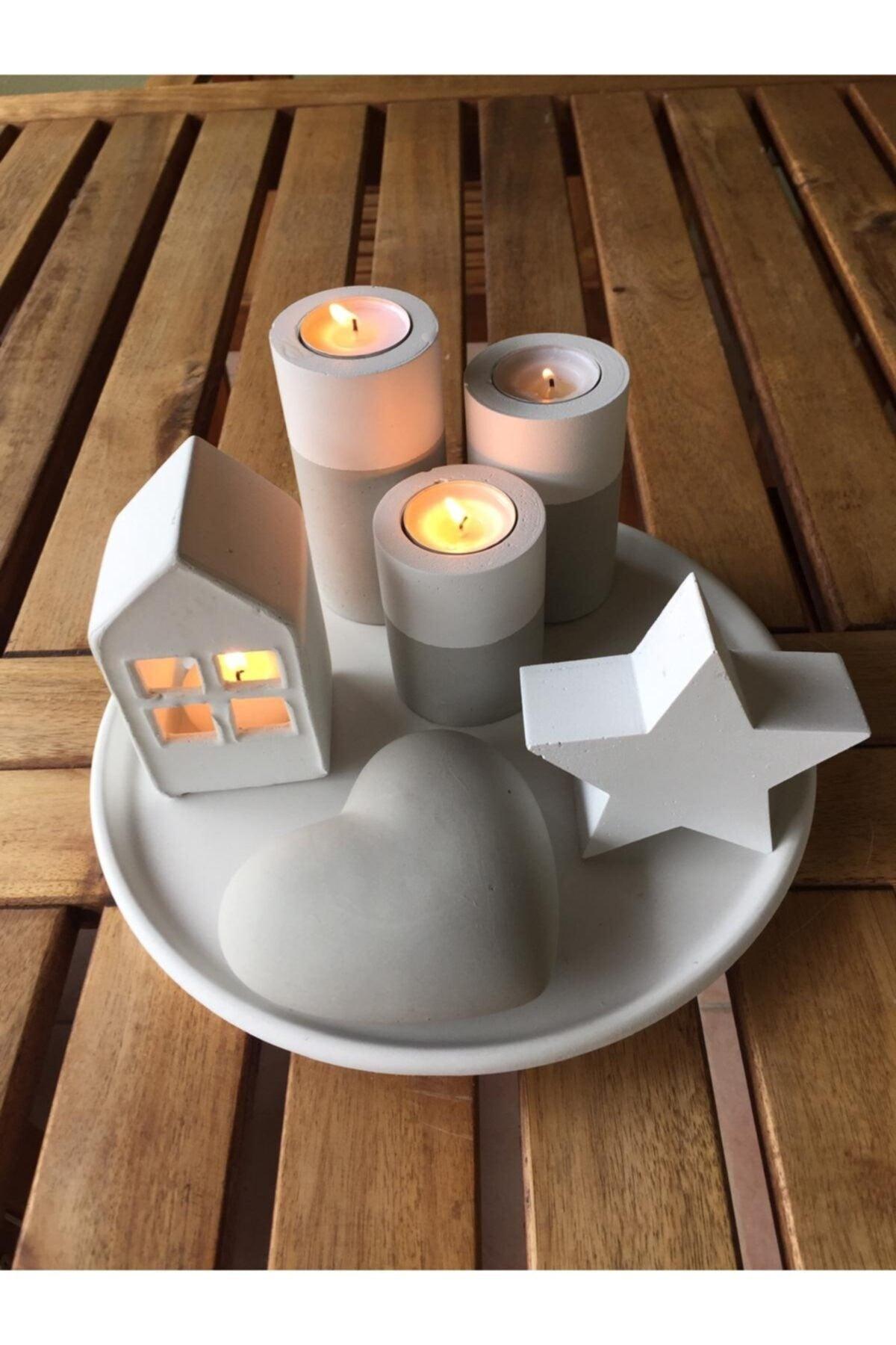 Concrete Candle Holder Set - Swordslife