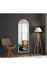 White Decorative Length And Wall Mirror 150x50 Cm - Swordslife