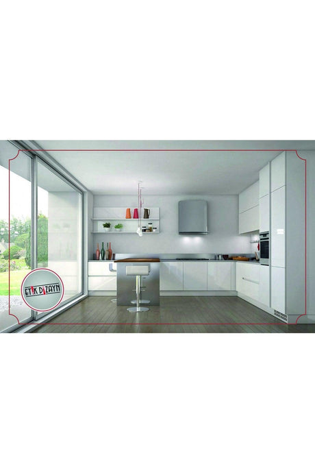 White Lacquer Kitchen Cabinet Covering Foil 32 Cm X 2 Meters - Swordslife