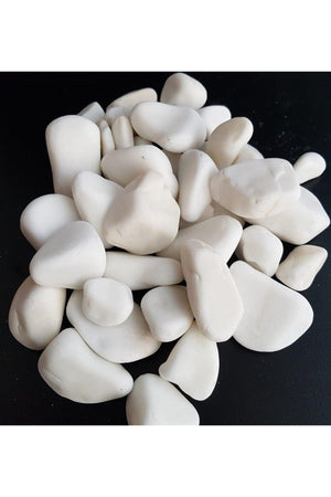 White Stone 3 Kg 2-4 Cm White Dolomite Stone Stream Stone Pebble Stone Garden Ornamental Stone Aquarium Terrarium Stone - Swordslife