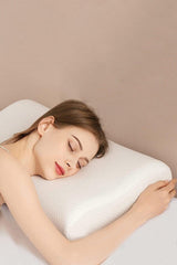 White Visco Neck Hernia Pillow Orthopedic Neck Pillow - Swordslife