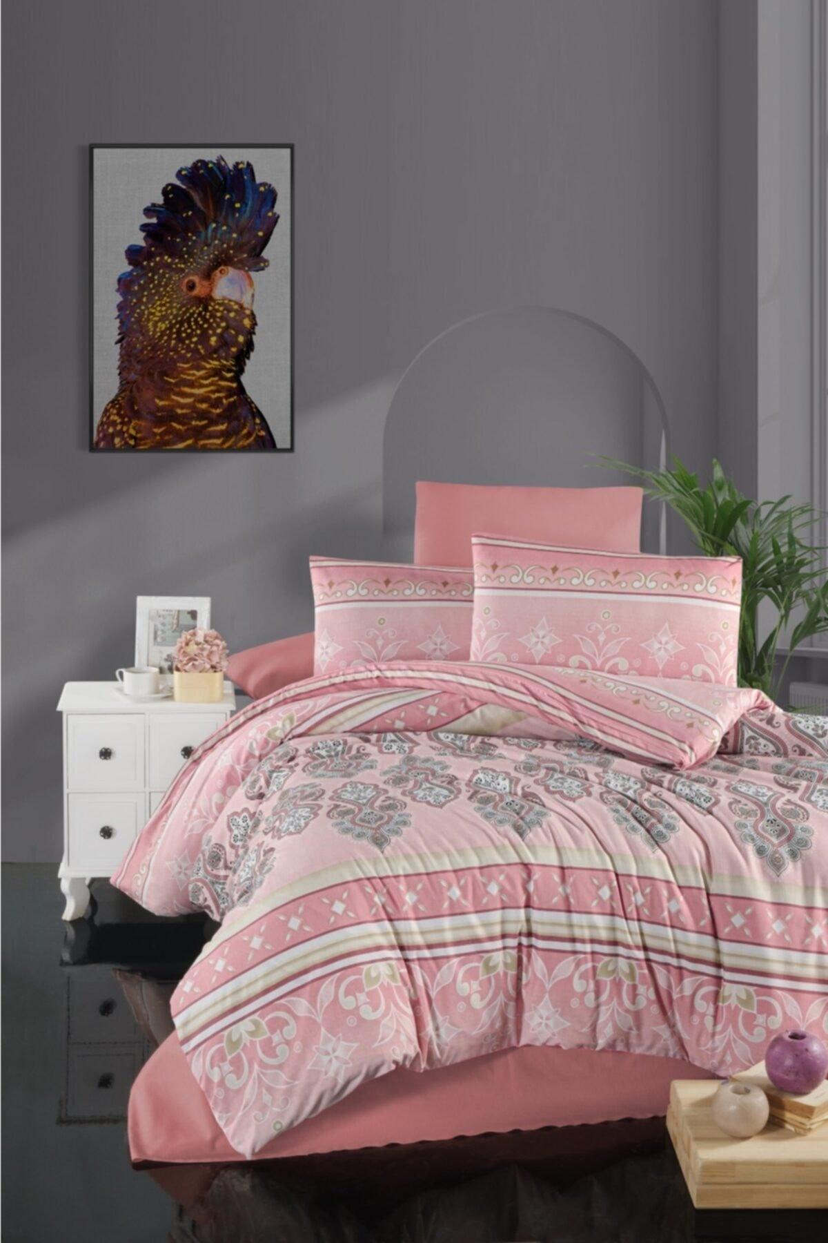 Bianca Rose Double Duvet Cover Set Ranforce 200x220 - Swordslife