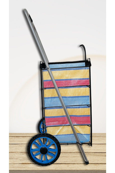 Big Size Bag Foldable Wire Shopping Trolley - Swordslife