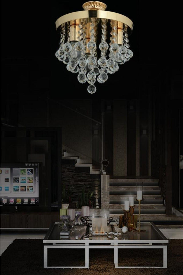 Biga 3-Piece Gold Pendant Chandelier - Swordslife