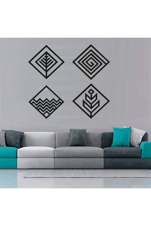 Black 4 Elements Wall Decor - Swordslife