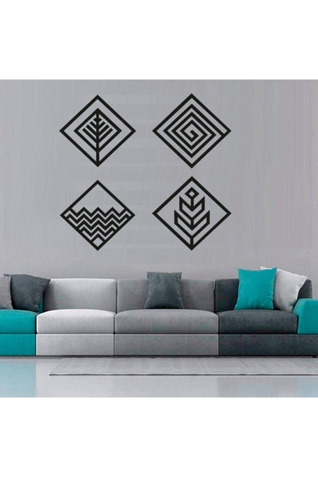 Black 4 Elements Wall Decor - Swordslife
