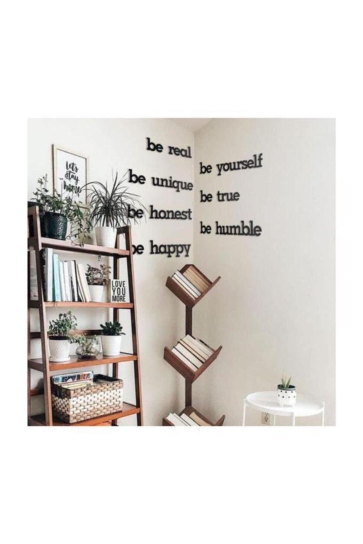 Black Be Real Be Yourself Wooden Mdf Decorative Graffiti - Swordslife