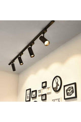 Black Case And White 4 Pieces 360 Degree Rotating Led Rail Spot Lamp 1 Mt Rail Fixture Rail Spot 4 - Swordslife