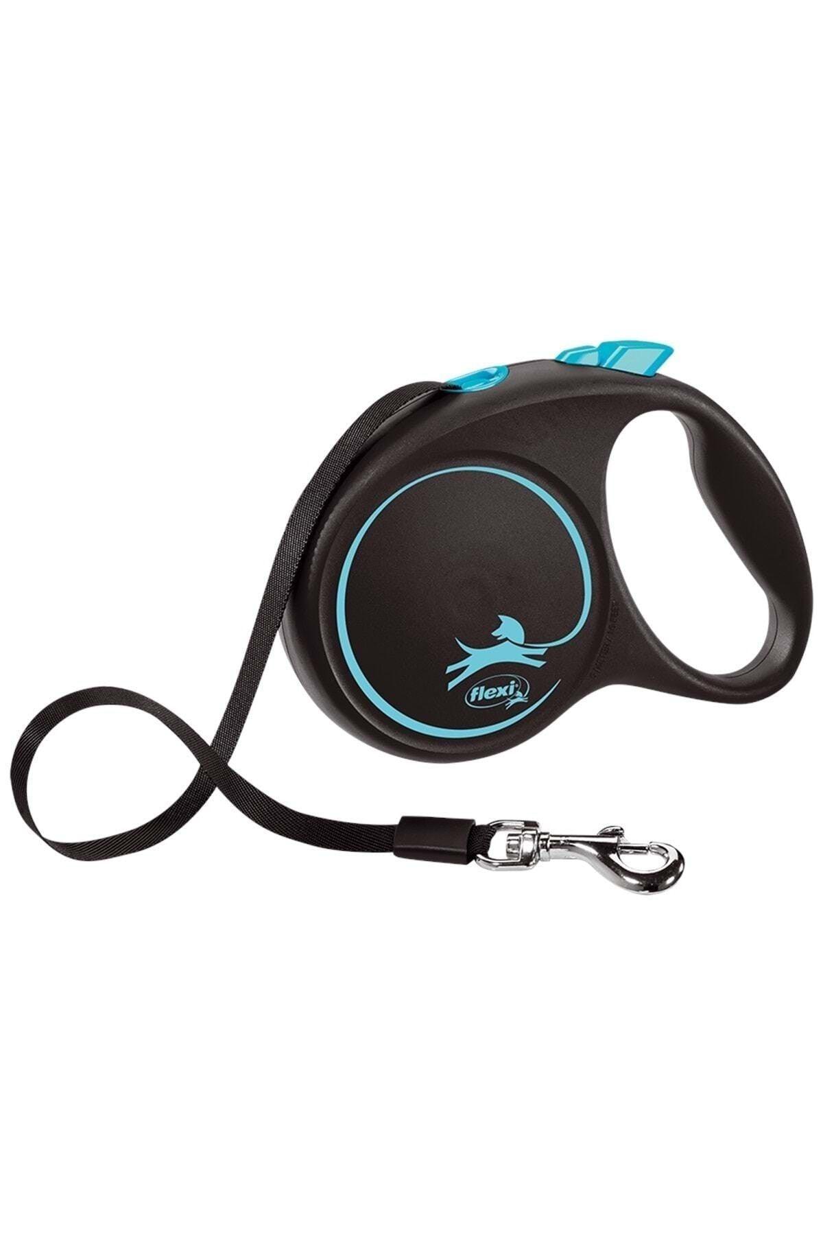 Black Design Ribbon Automatic Leash