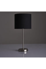 Black Fabric Chrome Plated Medium Size Lampshade - Swordslife