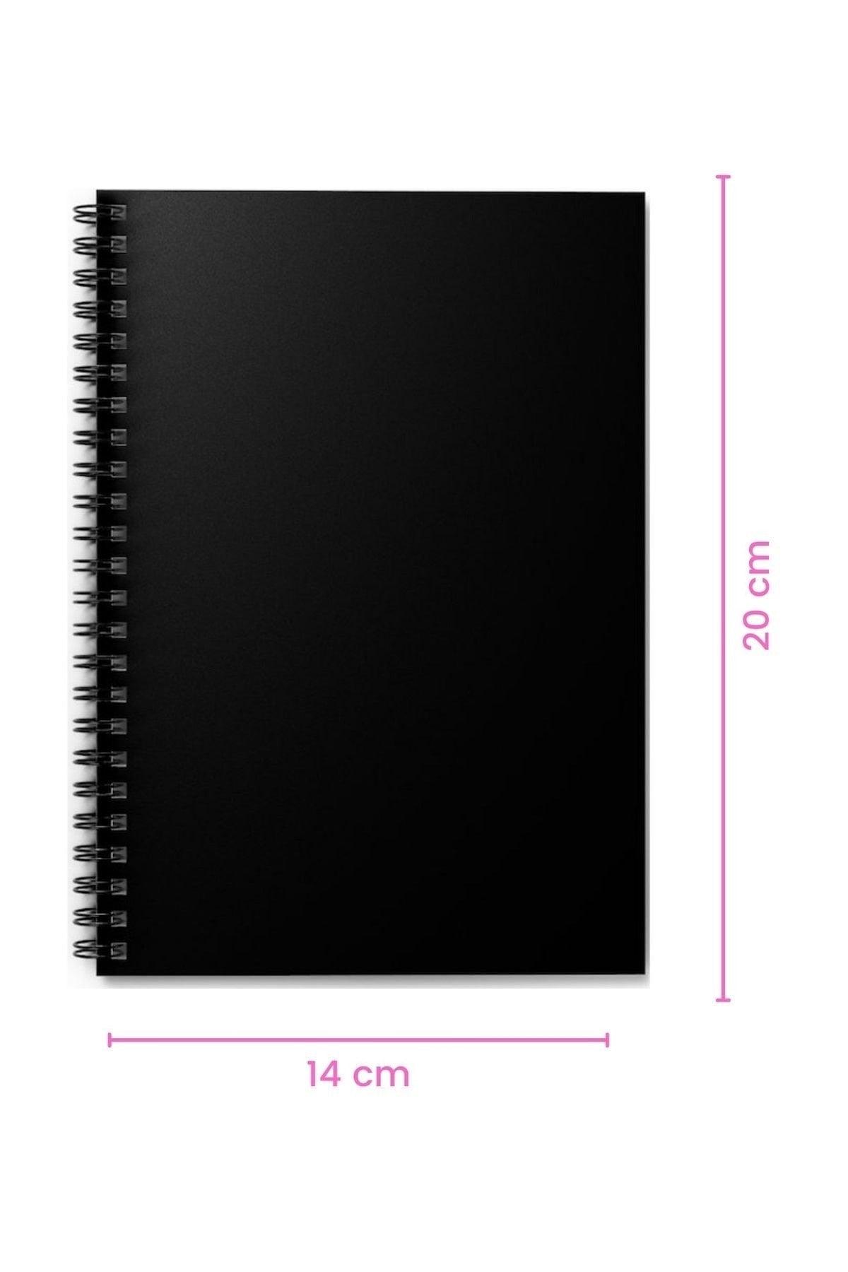 Black Leaf Quality Spiral Notebook 40