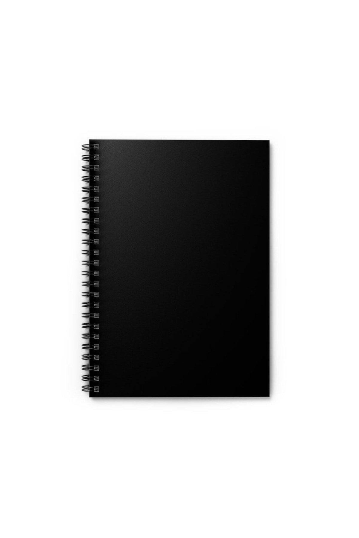 Black Leaf Quality Spiral Notebook 50