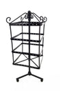 Black Metal 4 Tiers Rotating Ladies Earring Stand