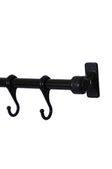 Black Metal Ergonomic Hanger Kitchen And Bathroom Hanger - Swordslife