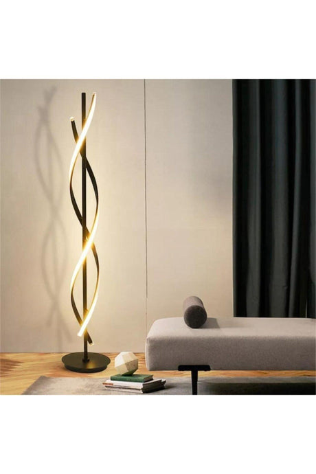 Black Modern Daylight Led Floor Lamp - Swordslife