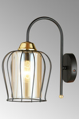 Black Parachute Downward Modern Sconce - Swordslife