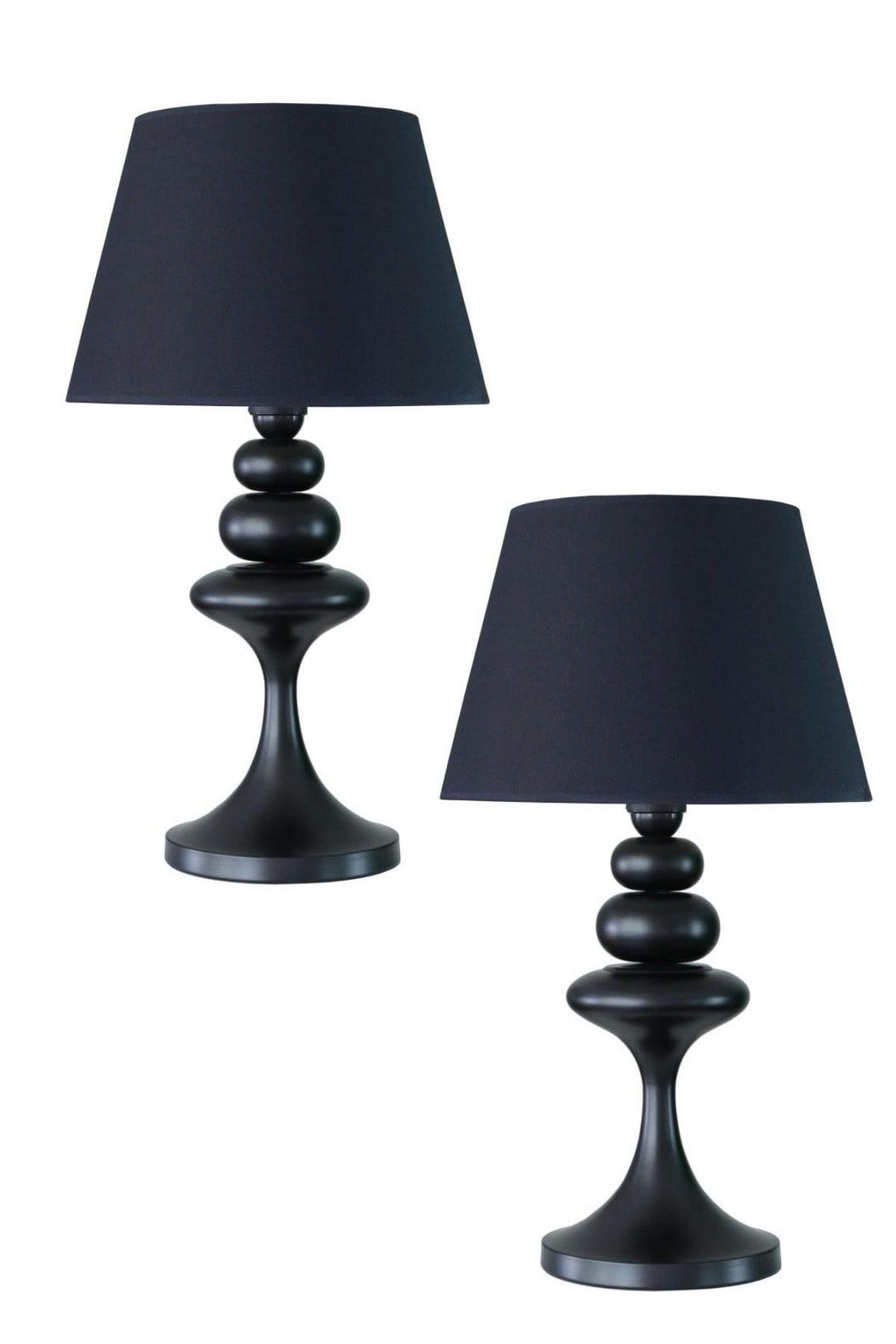 Black Plated Balance Modern Metal Lampshade Black Headboard (two Pieces) - Swordslife