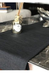 Black Glitter Linen Runner - Swordslife