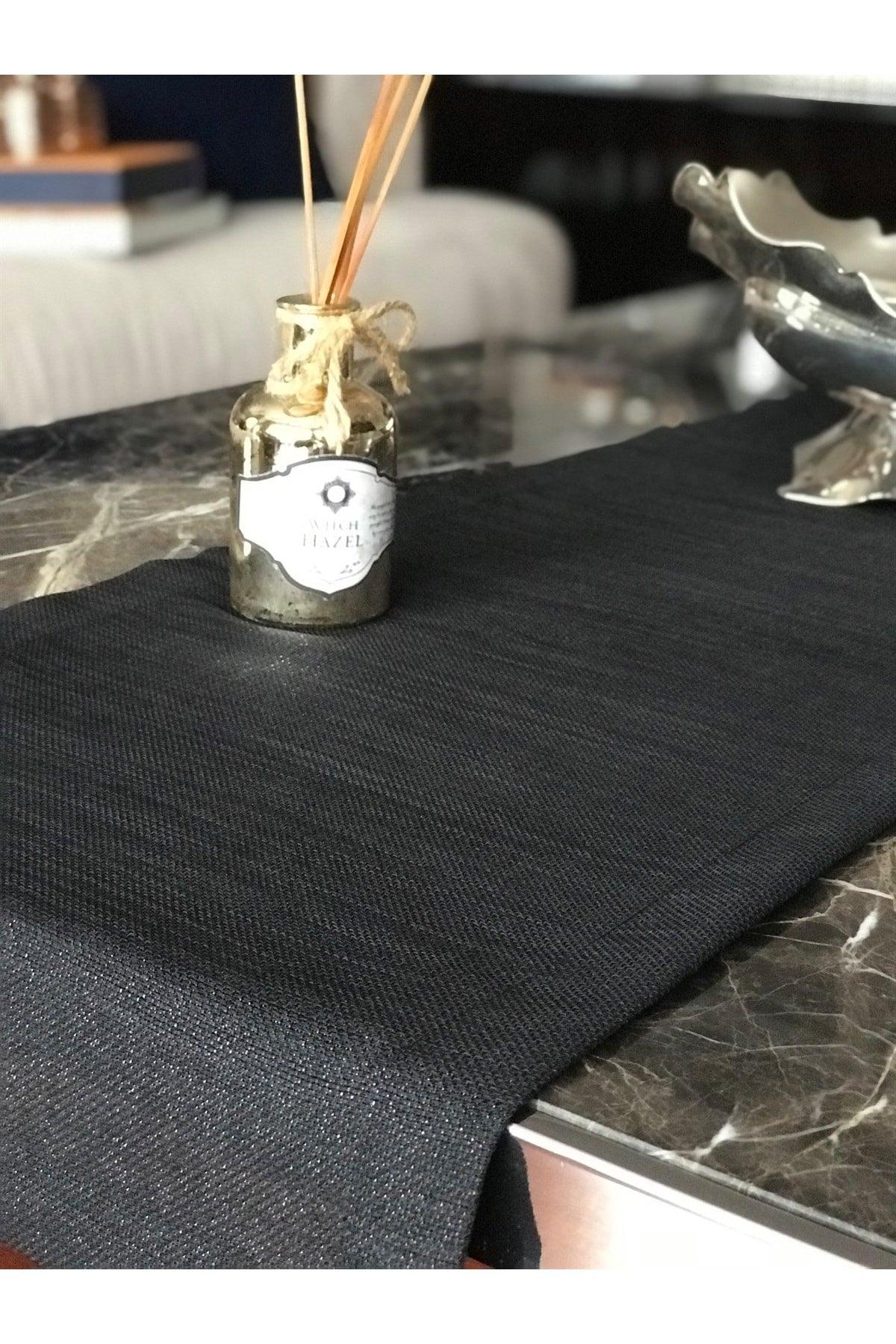 Black Glitter Linen Runner - Swordslife