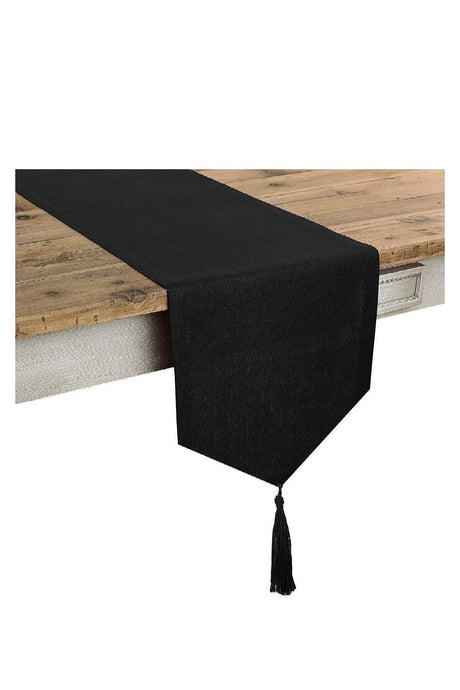 Black Glitter Linen Runner - Swordslife