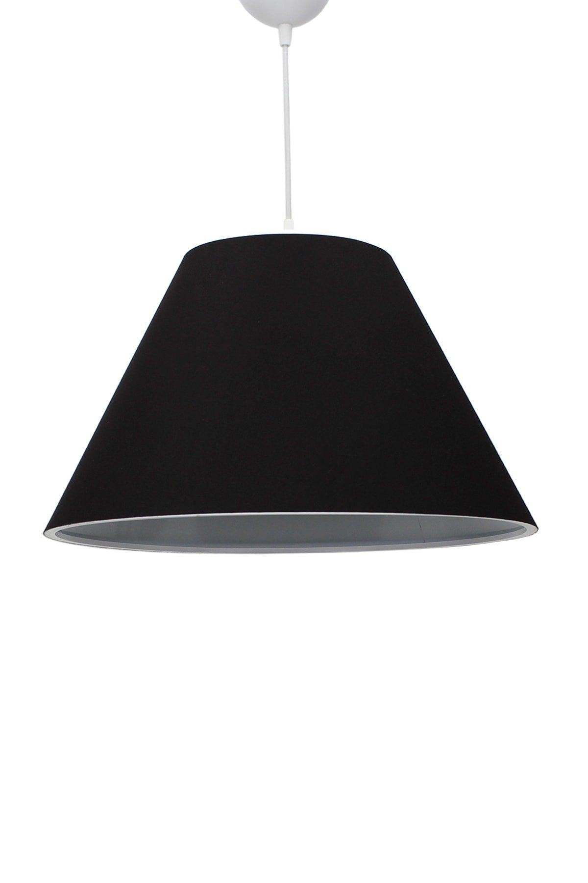 Black Triple Lampshade Conical Chandelier Set Bedroom Lighting - Swordslife