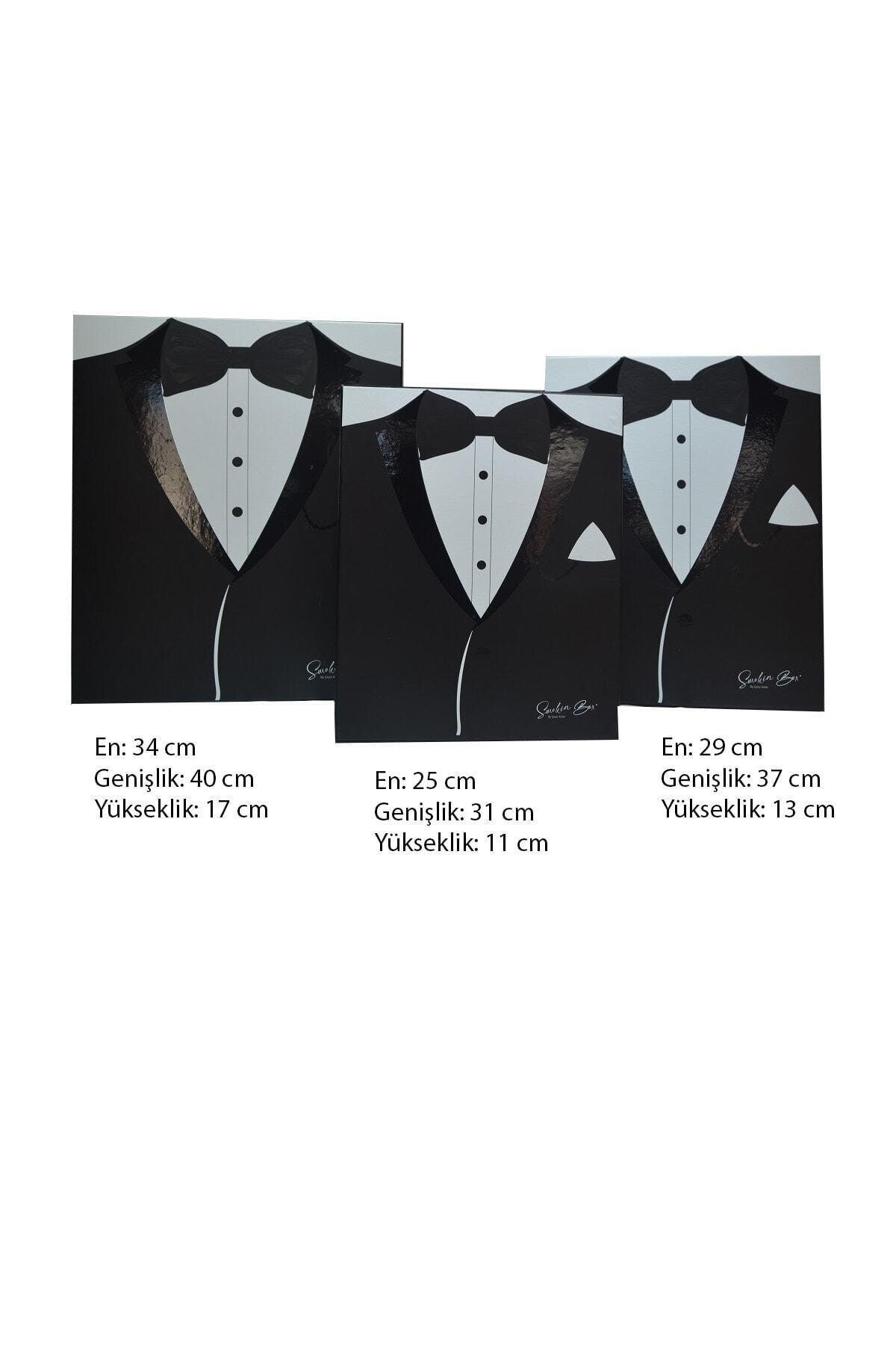 Black Tuxedo Model Groom Box