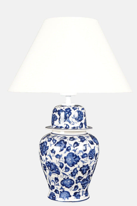 Bleu Blanc Shah Vase Lampshade Lotus Black White - Swordslife