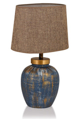 Bleu Ceramic Lampshade Blue Brown Srmk-53 - Swordslife