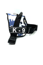 Blue White Camouflage K9 Dog Harness