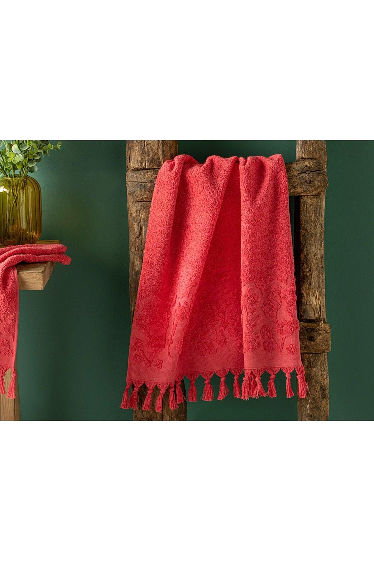 Blume Cotton Jacquard Hand Towel 30x40 Cm Dark Pink - Swordslife