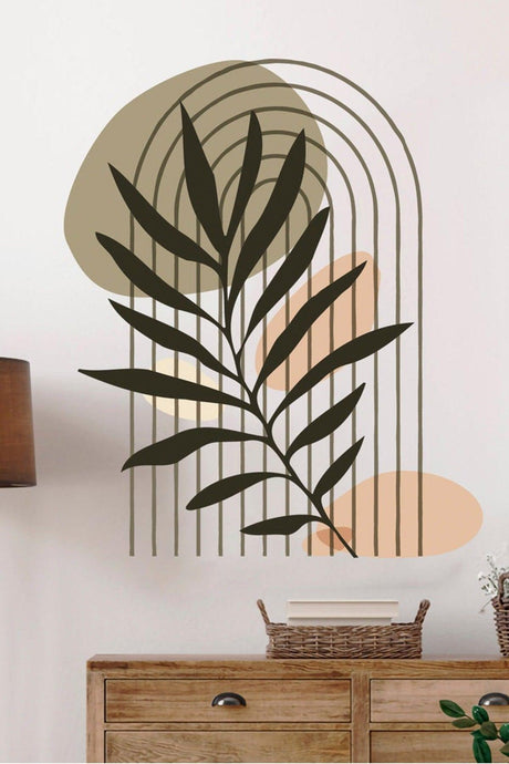 Bohemian Leaves Art Wall Sticker - Swordslife