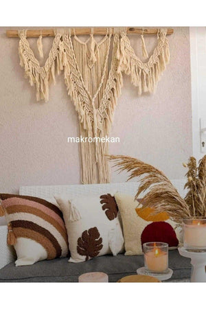 Bohemian Tasseled Macrame Wall Ornament Home Decoration - Swordslife