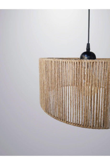 Bohemian Rustic Natural Straw Chandelier, Jute Rope Intermittent Model - Swordslife