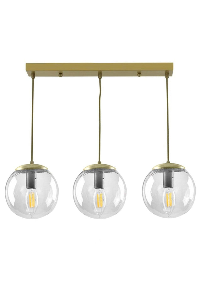 Boston Pendant Lamp Modern Design Tumbled Case Transparent Globe Glass Chandelier - Swordslife