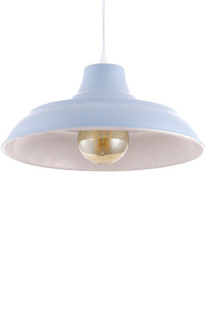 Bow Rolled Blue Single Pendant Lamp Chandelier - Çakır Chandelier - Swordslife