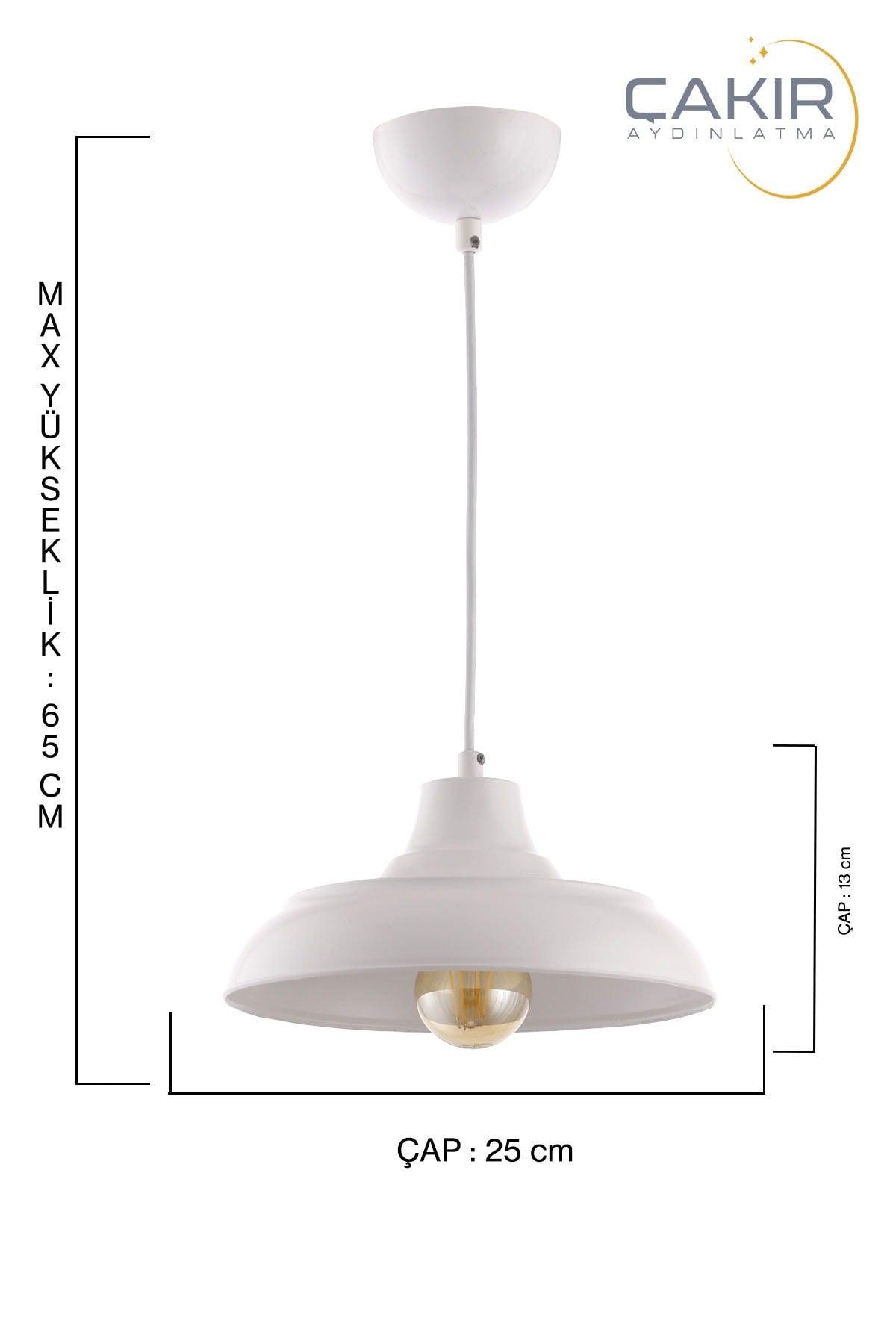 Bow Rolled White Single Pendant Lamp Chandelier - Çakır Chandelier - Swordslife