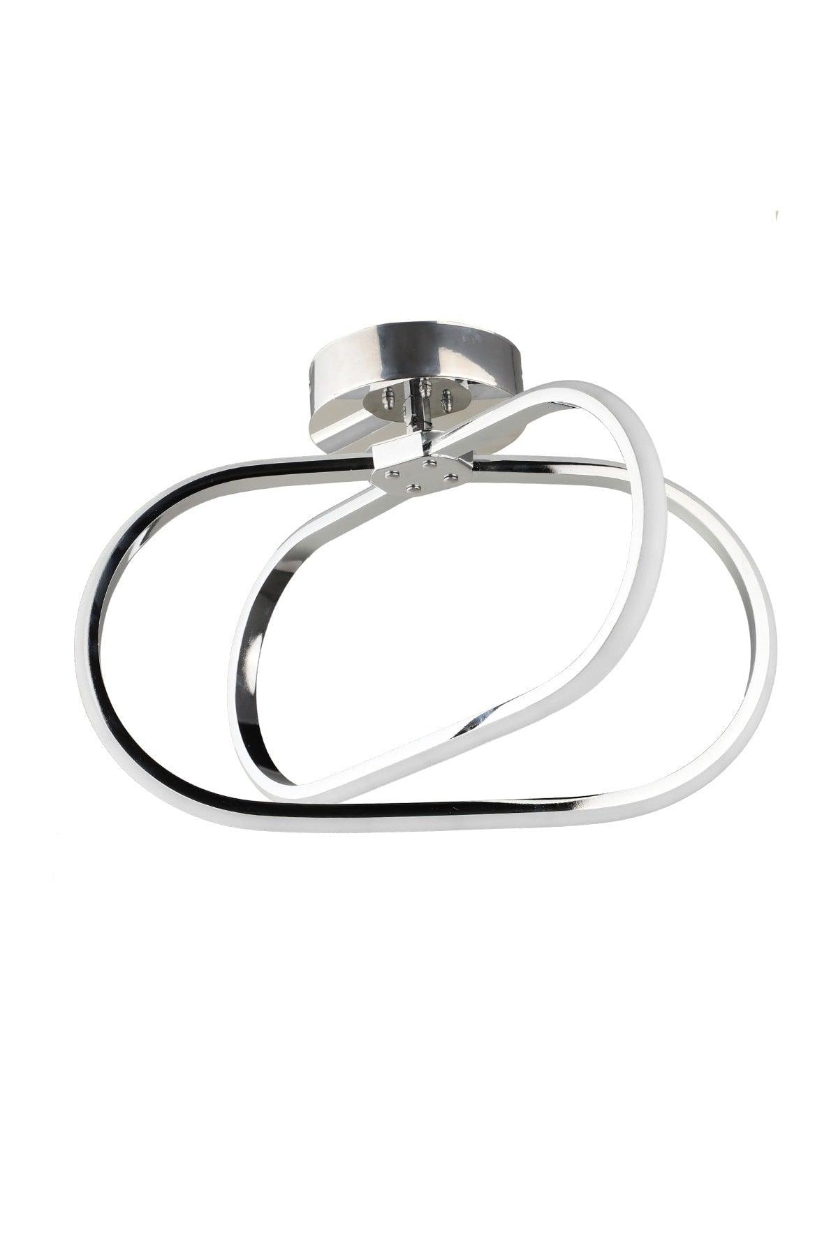 Loca 3 Color Led Ceiling Mount Chandelier Chrome - Swordslife