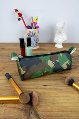 Pencil Case Camouflage Themed Triangle Design