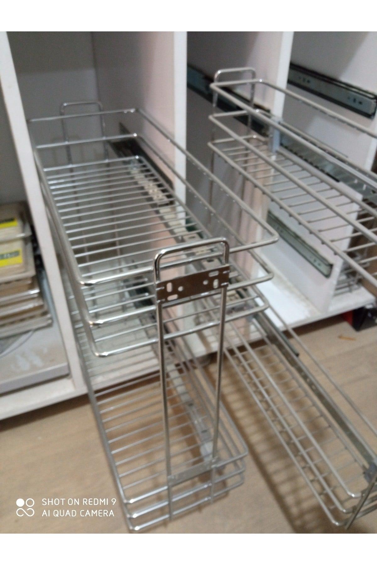 11 Unit Module with Brake, Side Telescopic Rail Kitchen Under Cabinet Bottle Holder (OILBOARD) - Swordslife