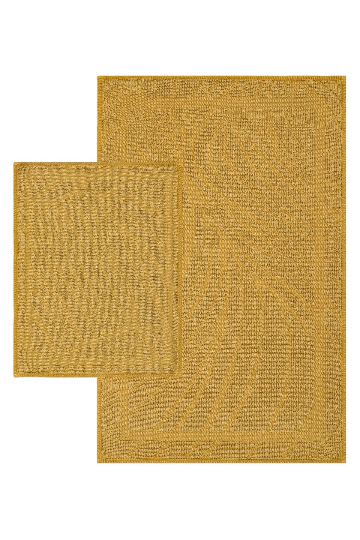 Breeze Natural Cotton 2 Piece Bathroom Rug Set - Swordslife