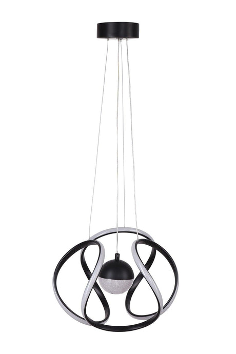 Bretzel Led Chandelier Black - Swordslife