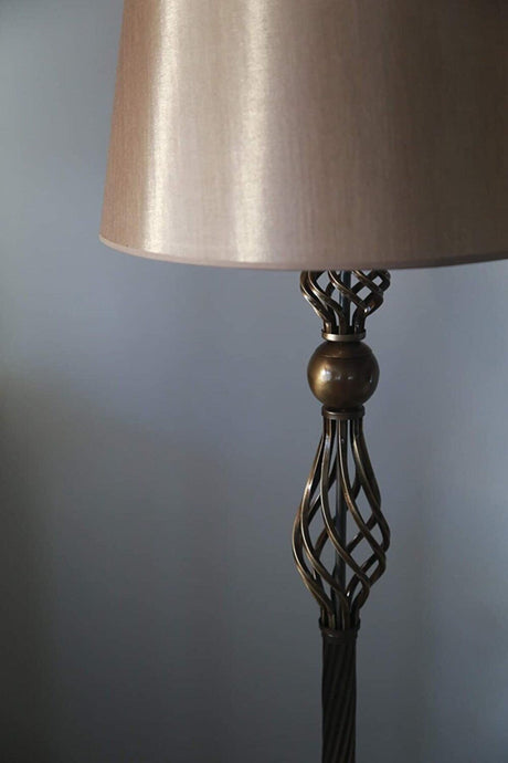 – Bronze Floor Lamp Modern .Head Color is Mataro Mink - Swordslife