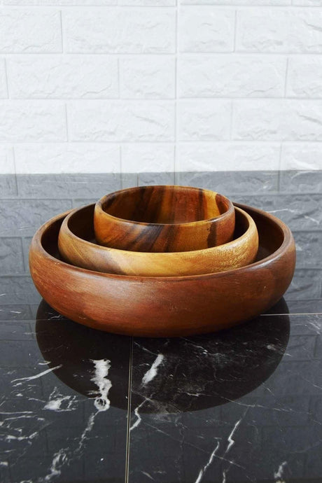 Brown Bella 3-Piece Bowl Set - Swordslife