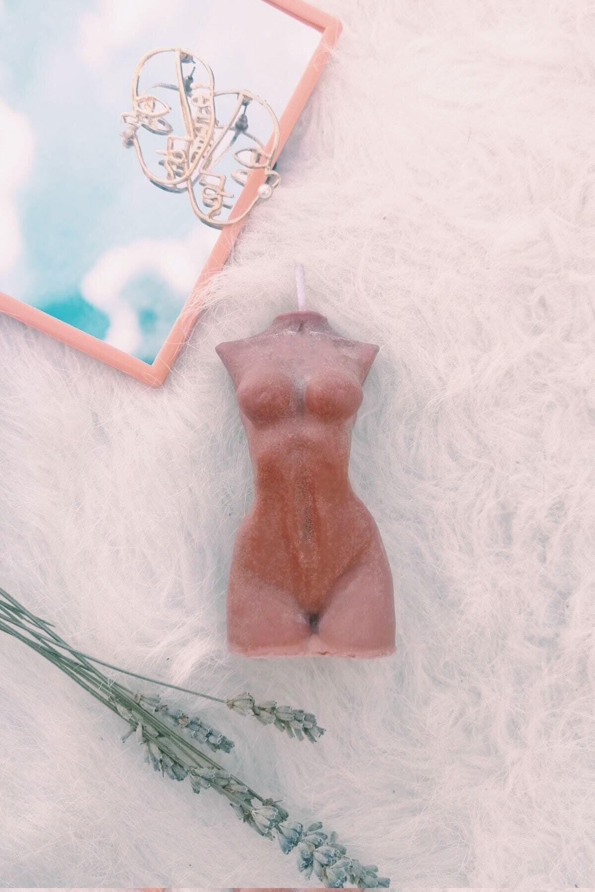 Brown Scented Venus Female Decorative Body Candle - 10 Cm - Swordslife