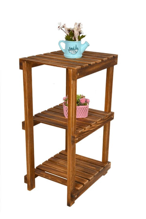 Brown Wooden Bathroom Shelf Bathroom Organizer - Swordslife