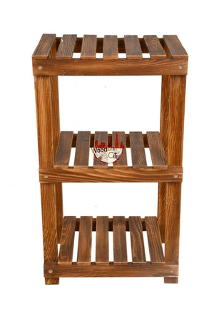 Brown Wooden Bathroom Shelf Bathroom Organizer - Swordslife