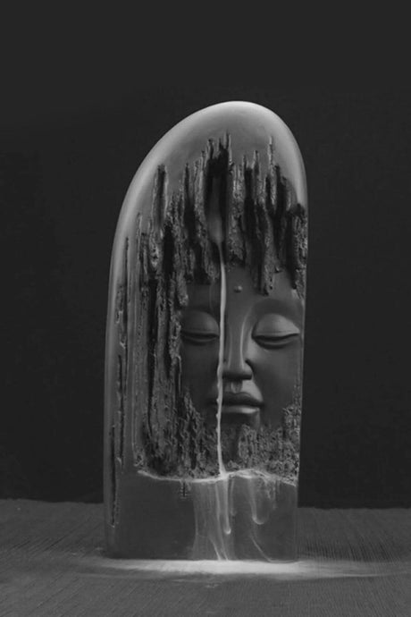 Buddha Incense Holder Decorative Burner Ambient Fragrance Black - Swordslife