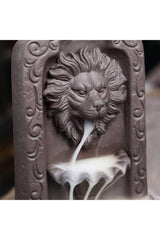 Censer Backflow Mystical Waterfall Incense Holder Lion Model - Swordslife