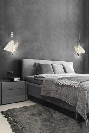 Butterfly 20 Cm 3 Color Led Chrome Single Chandelier - Swordslife