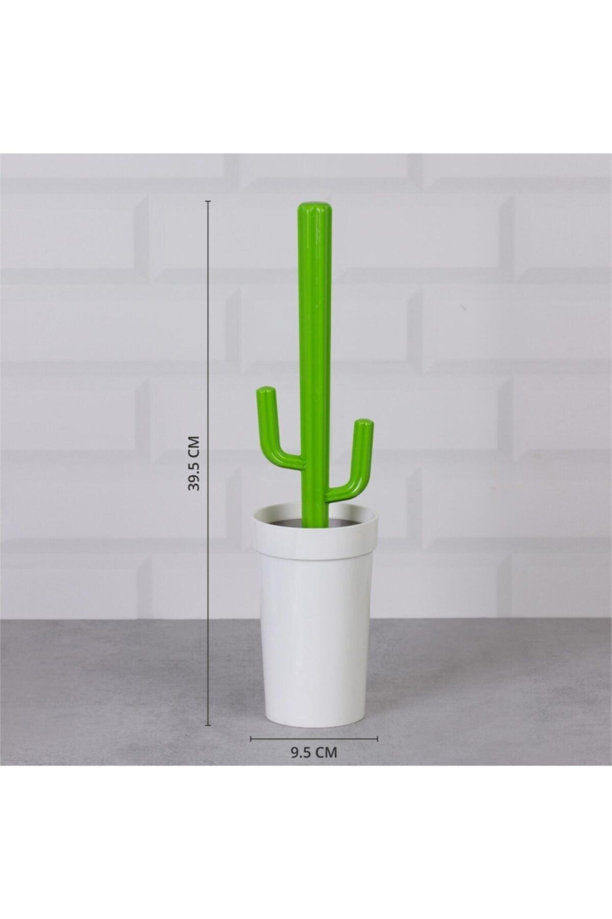 Cactus Wc Brush Set - White